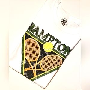 Hamptons Tennis Club Adult Unisex Short Sleeve T-Shirt Size Medium